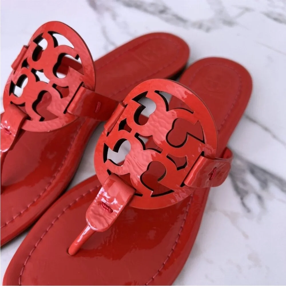 NWT - Tory Burch Miller Sandal - Bright Samba Sz 6 - Picture 4 of 7